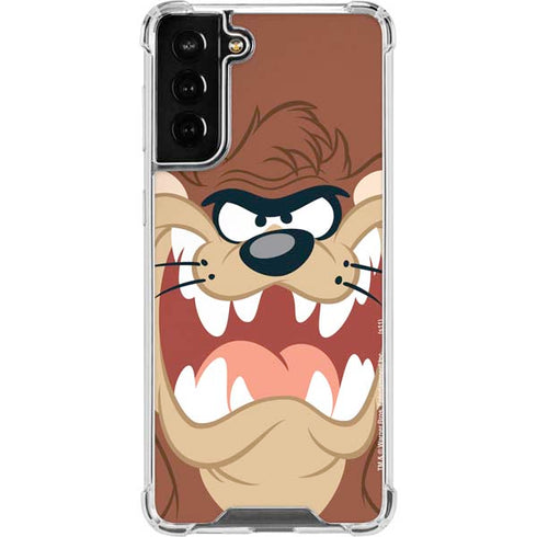Looney Tunes Tasmanian Devil Up Close Galaxy S21 FE Clear Case