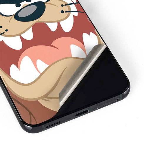 Looney Tunes Tasmanian Devil Up Close Galaxy S22 Plus Skin