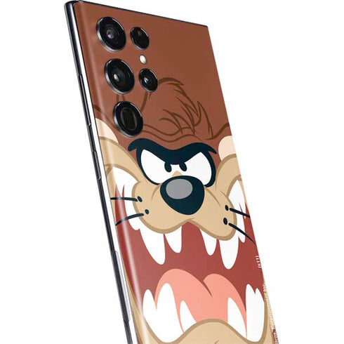 Looney Tunes Tasmanian Devil Up Close Galaxy S22 Ultra Skin