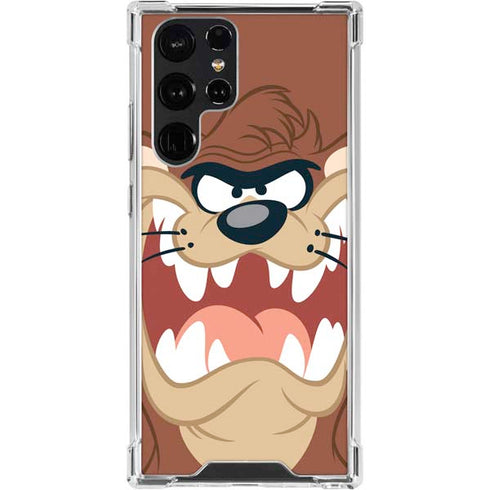 Looney Tunes Tasmanian Devil Up Close Galaxy S24 Ultra Clear Case