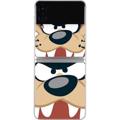 Looney Tunes Tasmanian Devil Up Close Galaxy Z Flip3 5G Skin