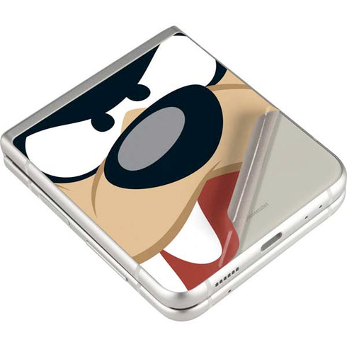 Looney Tunes Tasmanian Devil Up Close Galaxy Z Flip3 5G Skin