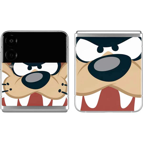 Looney Tunes Tasmanian Devil Up Close Galaxy Z Flip4 5G Skin
