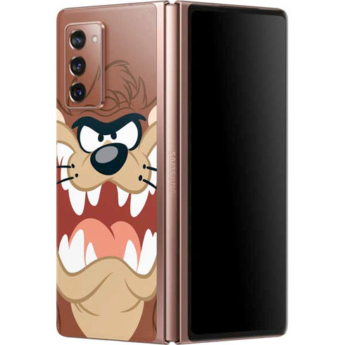 Looney Tunes Tasmanian Devil Up Close Galaxy Z Fold2 5G Skin