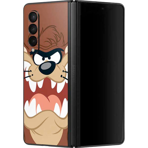 Looney Tunes Tasmanian Devil Up Close Galaxy Z Fold3 5G Skin