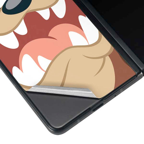 Looney Tunes Tasmanian Devil Up Close Galaxy Z Fold3 5G Skin