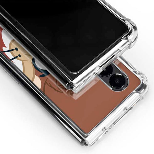Looney Tunes Tasmanian Devil Up Close Galaxy Z Fold4 5G Clear Case