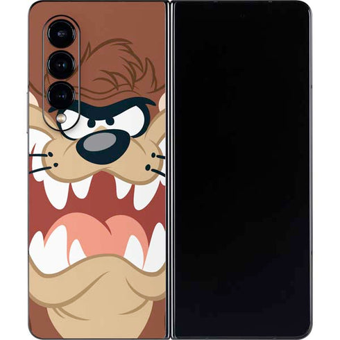 Looney Tunes Tasmanian Devil Up Close Galaxy Z Fold4 5G Skin