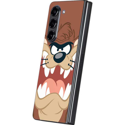 Looney Tunes Tasmanian Devil Up Close Galaxy Z Fold5 5G Skin