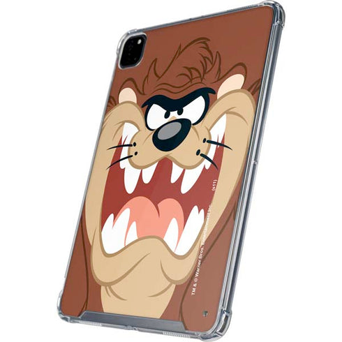 Looney Tunes Tasmanian Devil Up Close iPad Pro 12.9in (2020) Clear Case