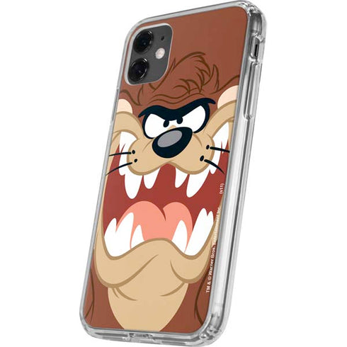 Looney Tunes Tasmanian Devil Up Close iPhone 11 Clear Case