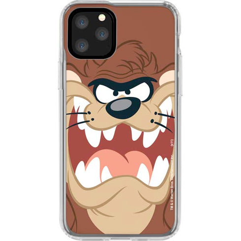 Looney Tunes Tasmanian Devil Up Close iPhone 11 Pro Clear Case