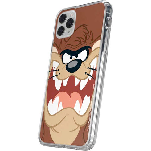 Looney Tunes Tasmanian Devil Up Close iPhone 11 Pro Clear Case