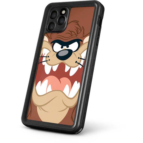 Looney Tunes Tasmanian Devil Up Close iPhone 11 Pro Max Waterproof Case