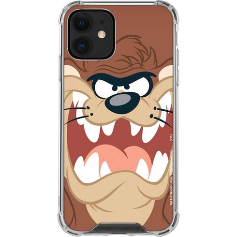 Looney Tunes Tasmanian Devil Up Close iPhone 12 Mini Clear Case