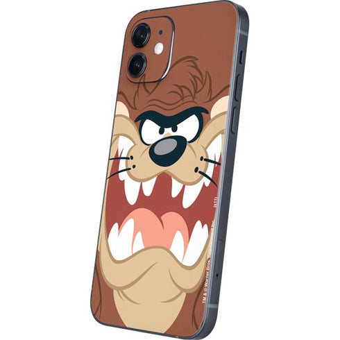Looney Tunes Tasmanian Devil Up Close iPhone 12 Skin
