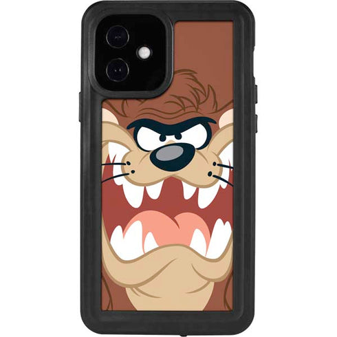 Looney Tunes Tasmanian Devil Up Close iPhone 12 Waterproof Case