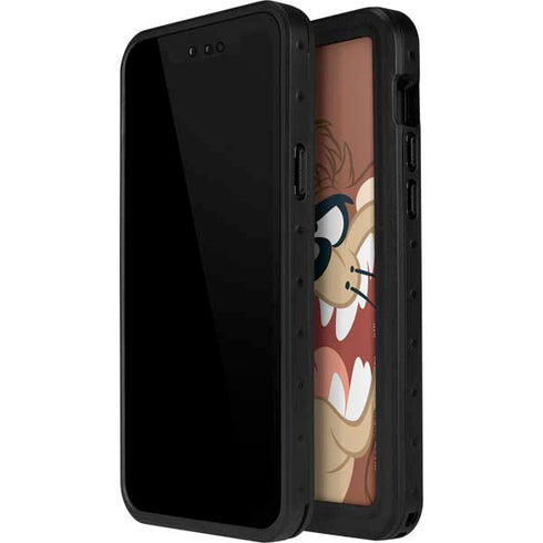 Looney Tunes Tasmanian Devil Up Close iPhone 12 Waterproof Case