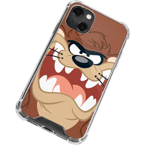 Looney Tunes Tasmanian Devil Up Close iPhone 13 Mini Clear Case