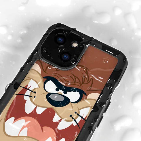 Looney Tunes Tasmanian Devil Up Close iPhone 13 Mini Waterproof Case