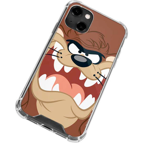 Looney Tunes Tasmanian Devil Up Close iPhone 14 Clear Case