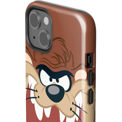 Looney Tunes Tasmanian Devil Up Close iPhone 15 Plus Impact Case
