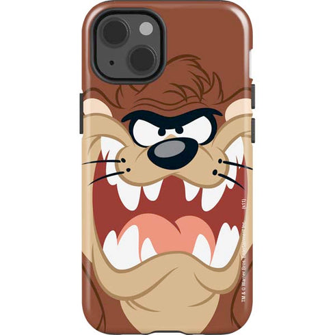 Looney Tunes Tasmanian Devil Up Close iPhone 15 Impact Case