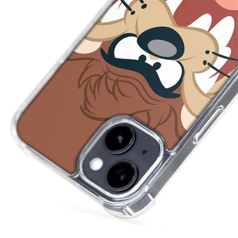 Looney Tunes Tasmanian Devil Up Close iPhone 15 Plus MagSafe Case