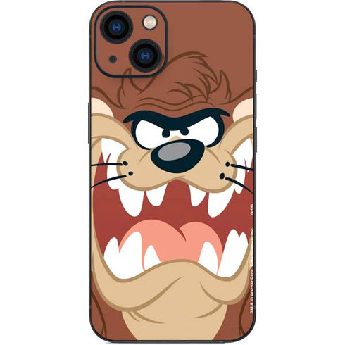Looney Tunes Tasmanian Devil Up Close iPhone 14 Plus Skin