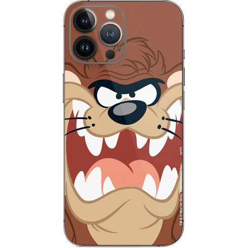 Looney Tunes Tasmanian Devil Up Close iPhone 14 Pro Max Skin