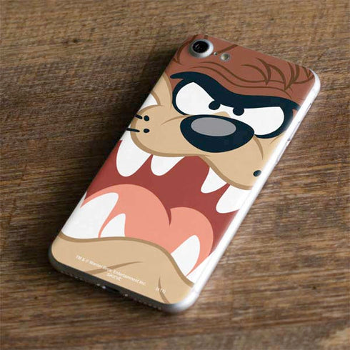 Looney Tunes Tasmanian Devil Up Close iPhone 7 Skin