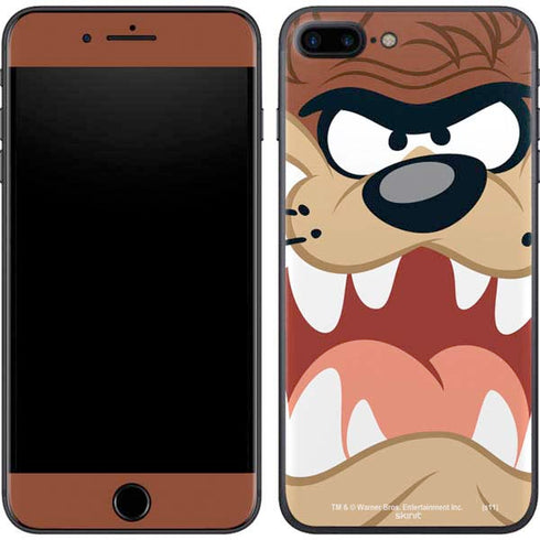 Looney Tunes Tasmanian Devil Up Close iPhone 8 Plus Skin