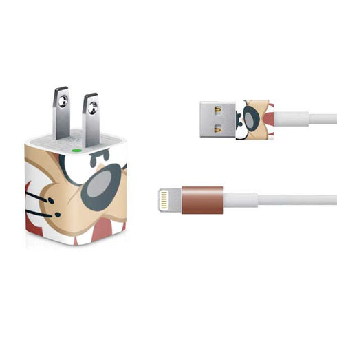 Looney Tunes Tasmanian Devil Up Close iPhone Charger (5W USB) Skin