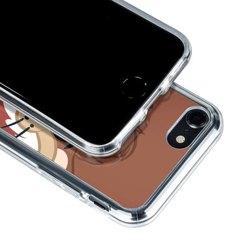 Looney Tunes Tasmanian Devil Up Close iPhone SE (2nd & 3rd Gen) Clear Case