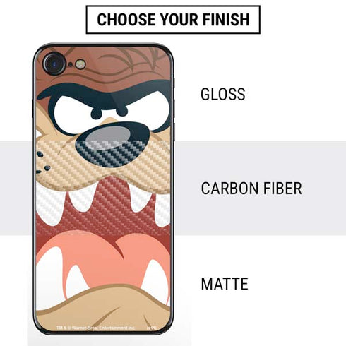 Looney Tunes Tasmanian Devil Up Close iPhone SE (2nd & 3rd Gen) Skin