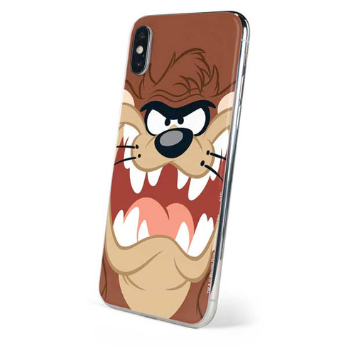 Looney Tunes Tasmanian Devil Up Close iPhone XS Skin