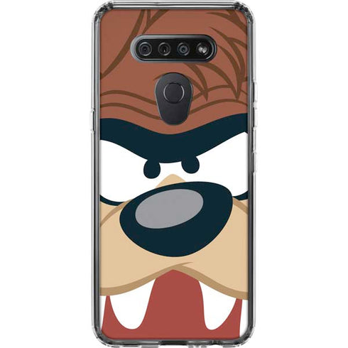 Looney Tunes Tasmanian Devil Up Close LG K51/Q51 Clear Case