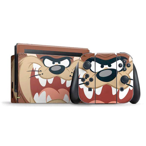 Looney Tunes Tasmanian Devil Up Close Nintendo Switch Bundle Skin