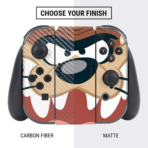 Looney Tunes Tasmanian Devil Up Close Nintendo Switch Bundle Skin