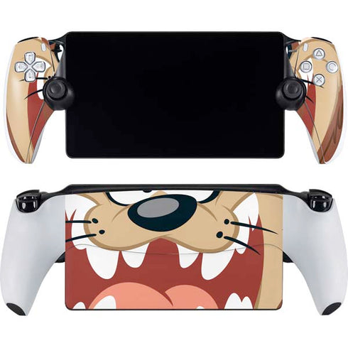 Looney Tunes Tasmanian Devil Up Close PlayStation Portal Remote Player Skin