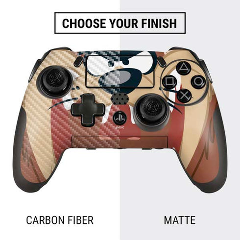 Looney Tunes Tasmanian Devil Up Close PlayStation Scuf Vantage 2 Controller Skin
