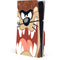 Looney Tunes Tasmanian Devil Up Close PS5 Slim Disk Console Skin