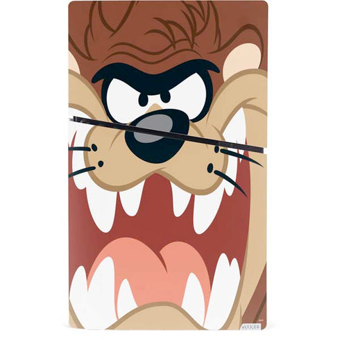 Looney Tunes Tasmanian Devil Up Close PS5 Slim Digital Edition Bundle Skin