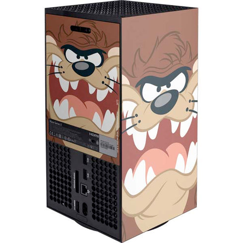 Looney Tunes Tasmanian Devil Up Close Xbox Series X Console Skin