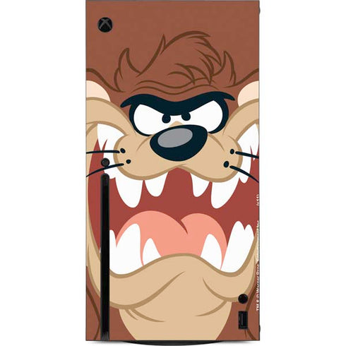 Looney Tunes Tasmanian Devil Up Close Xbox Series X Console Skin