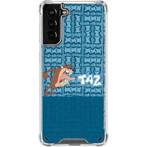 Looney Tunes Tasmanian Devil Yell Galaxy S21 Plus 5G Clear Case