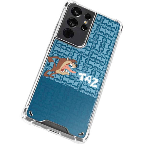 Looney Tunes Tasmanian Devil Yell Galaxy S21 Ultra 5G Clear Case