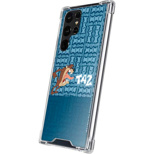 Looney Tunes Tasmanian Devil Yell Galaxy S22 Ultra Clear Case