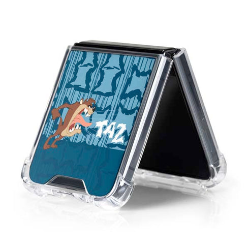 Looney Tunes Tasmanian Devil Yell Galaxy Z Flip5 5G Clear Case