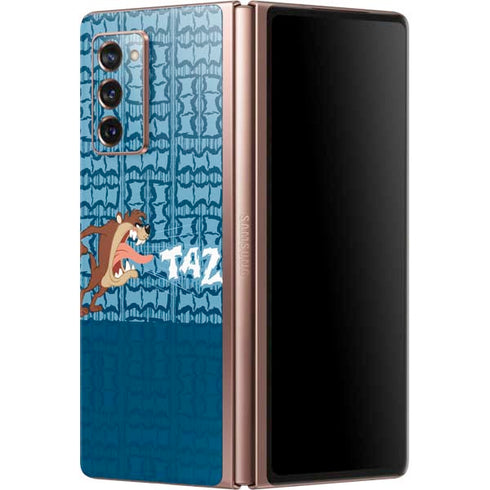 Looney Tunes Tasmanian Devil Yell Galaxy Z Fold2 5G Skin